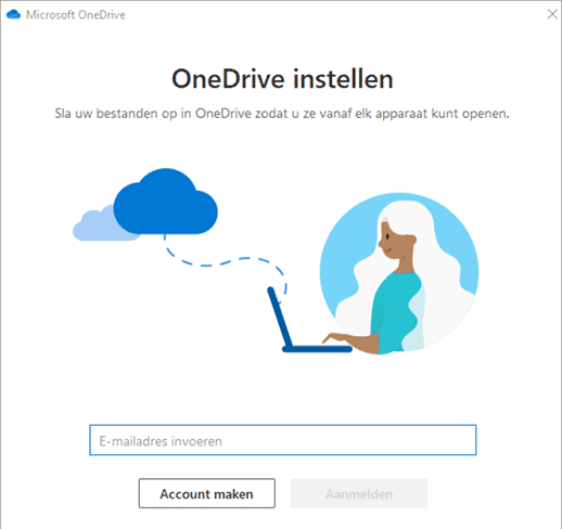 Microsoft OneDrive instellen