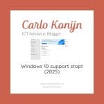 Windows 10 support stopt 2025